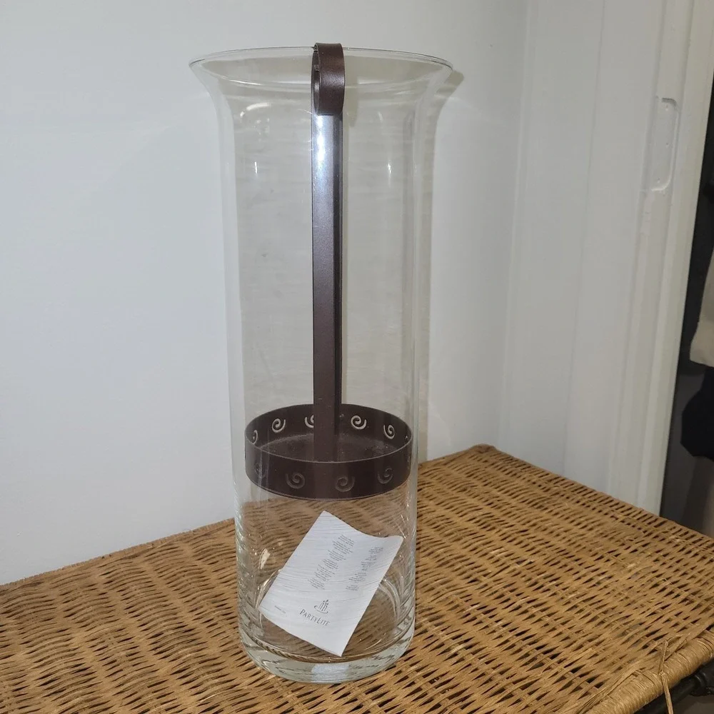 PartyLite Sunesta Candle Holder With Metal Inserts 13 in. Poland P8937 VGUC - Picture 4 of 7